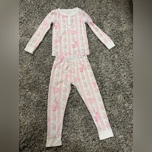 LoveShackFancy x Roller Rabbit Heirloom kid Monkey pjs set size 4 worn 3times